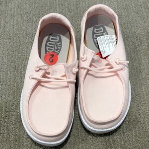Hey Dude Women's Light Pink Loafers